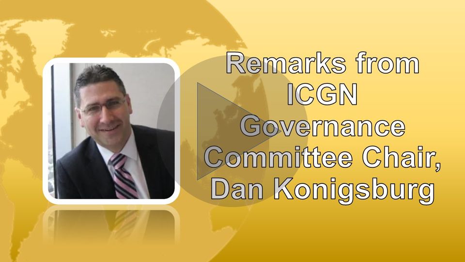 Dan Konigsburg - Remarks for ICGN Awards 2023